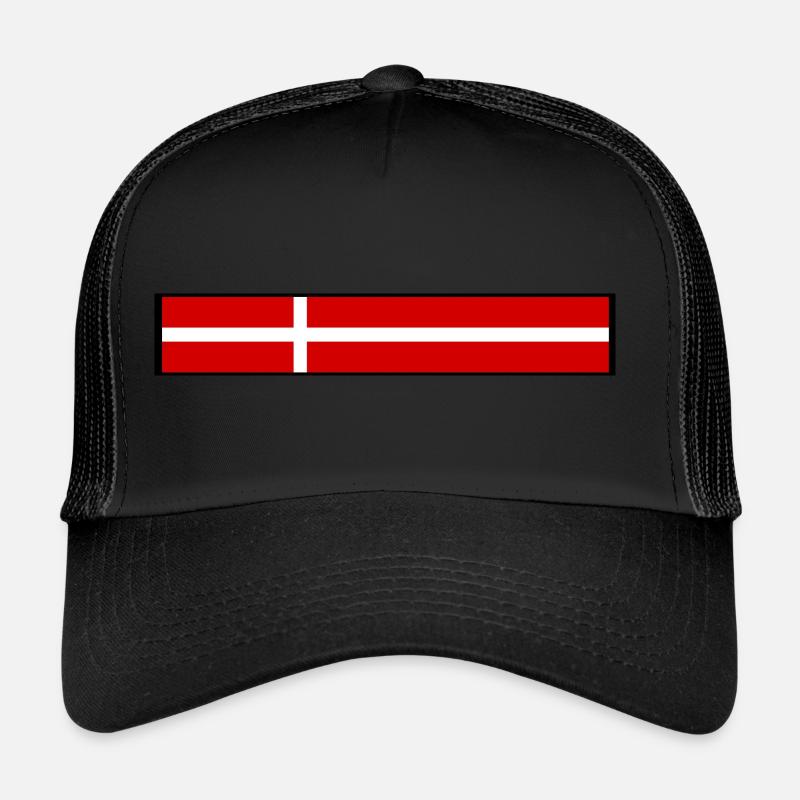 Drapeau du Danemark Casquette trucker 