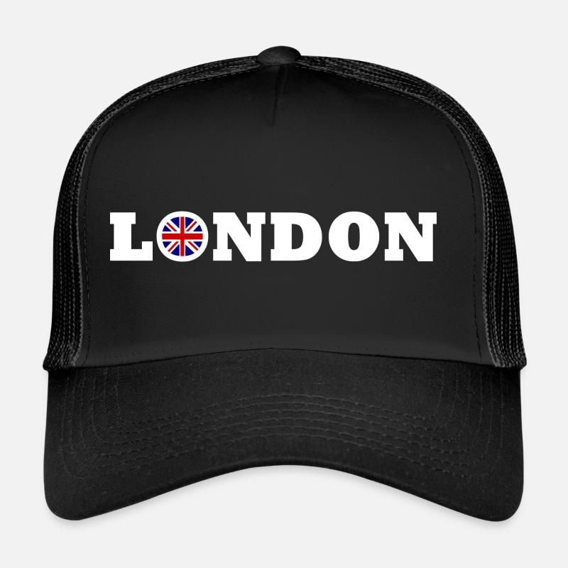 London - Trucker Cap - Schwarz/Schwarz