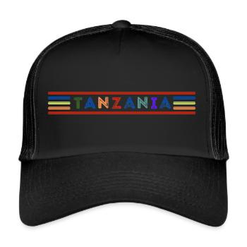TANZANIA - Trucker Cap - black/black - Front