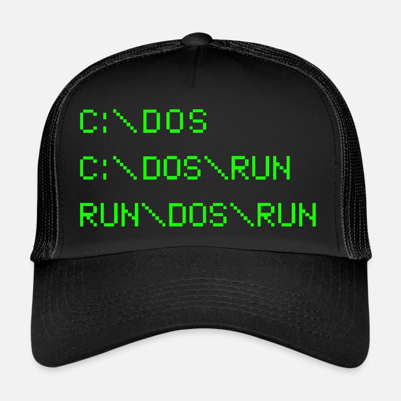 DOS - Trucker Cap - Schwarz/Schwarz