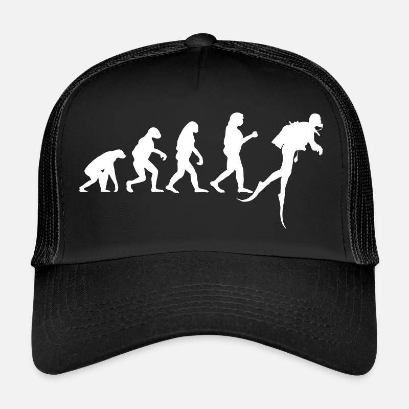 Diving Evolution Diver Diving Water Funny Trucker Cap