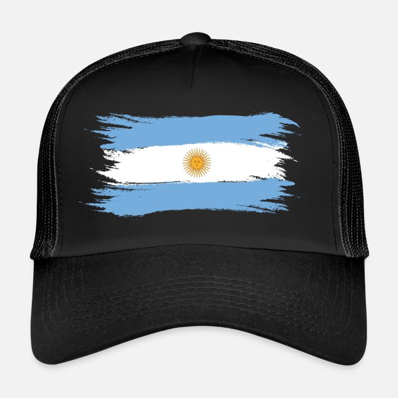 Argentina flag painted Trucker Cap