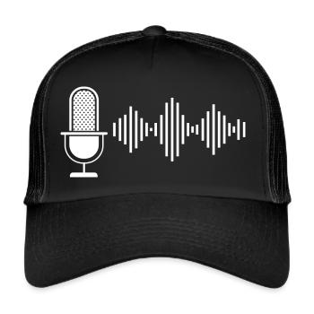 Musique Parler enregistrement Microphone microphone - Casquette trucker  - noir/noir - Devant