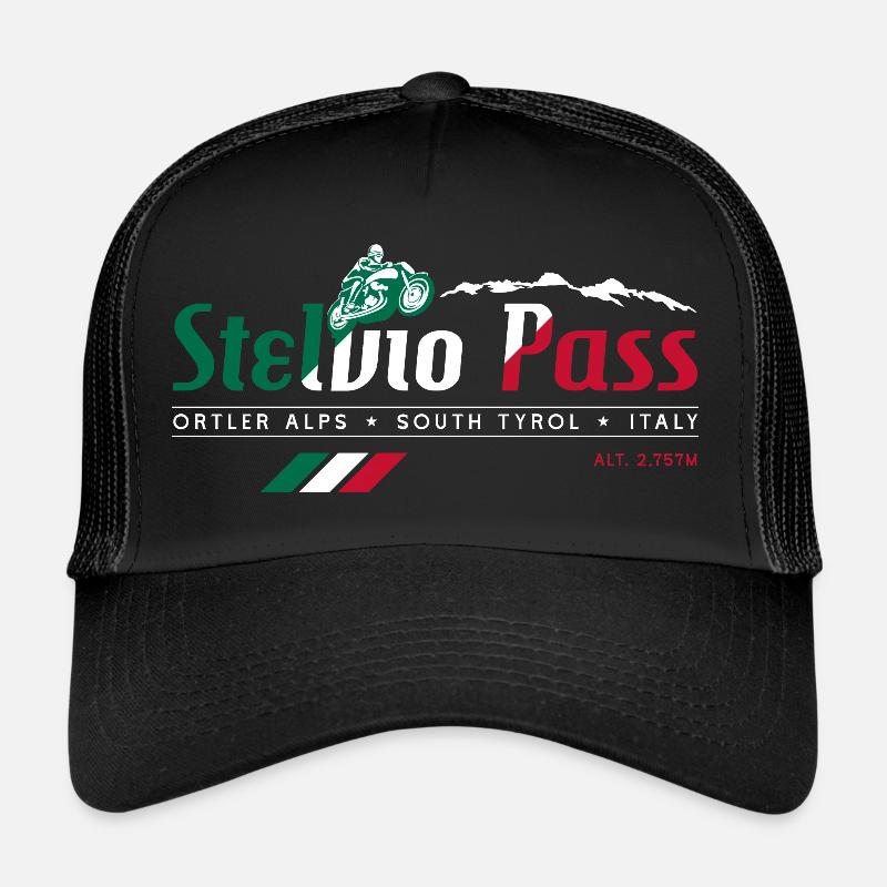 Stelvio Pass T Shirt Design 02 Trucker Cap