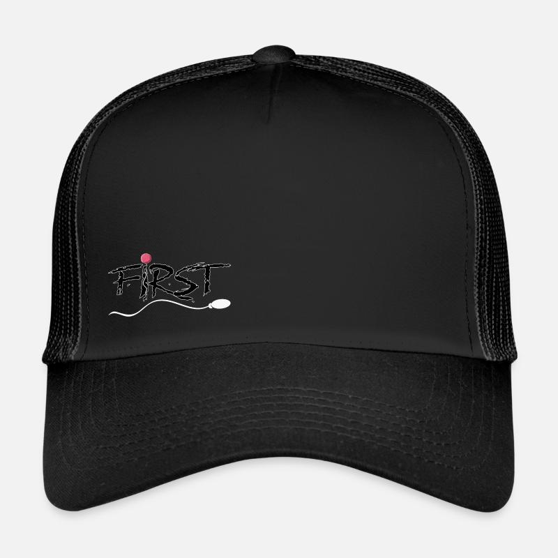 crête - Casquette trucker  - noir/noir