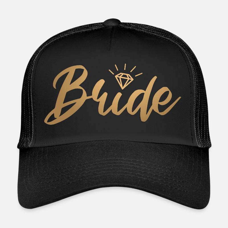 Soirée entre célibataires mariée - couleur or Casquette trucker 