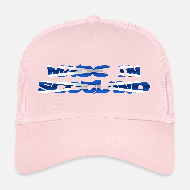 Fait en cadeau de conception de texte de couleur de drapeau d'Écosse Casquette trucker 