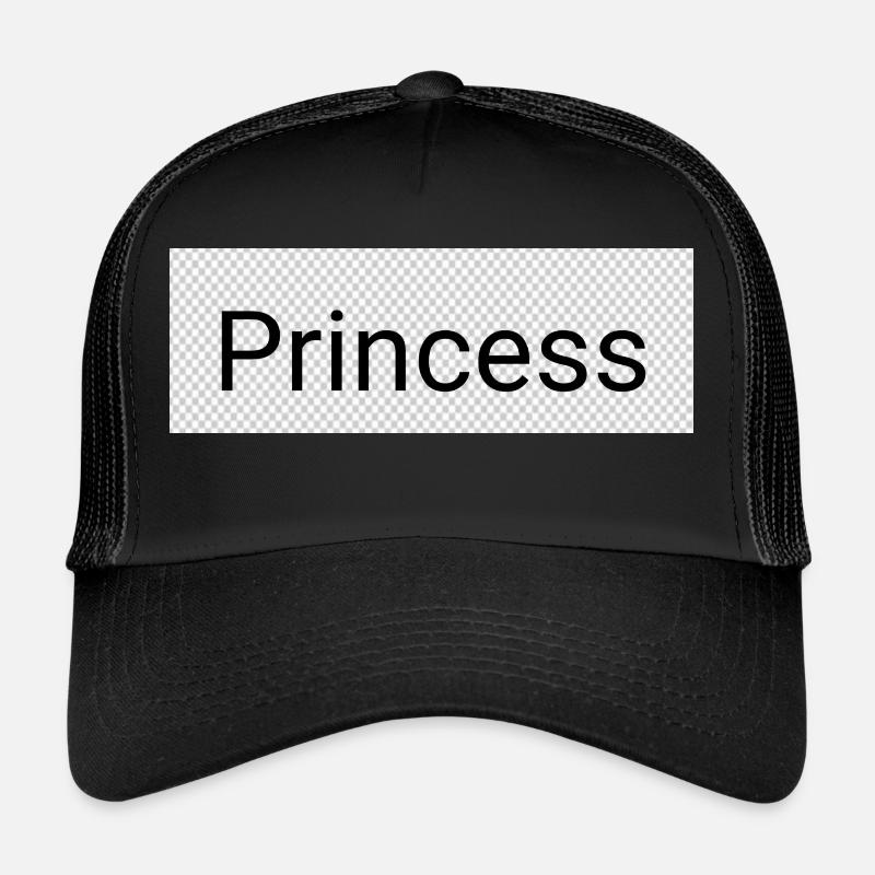 Princess - Trucker Cap - Schwarz/Schwarz