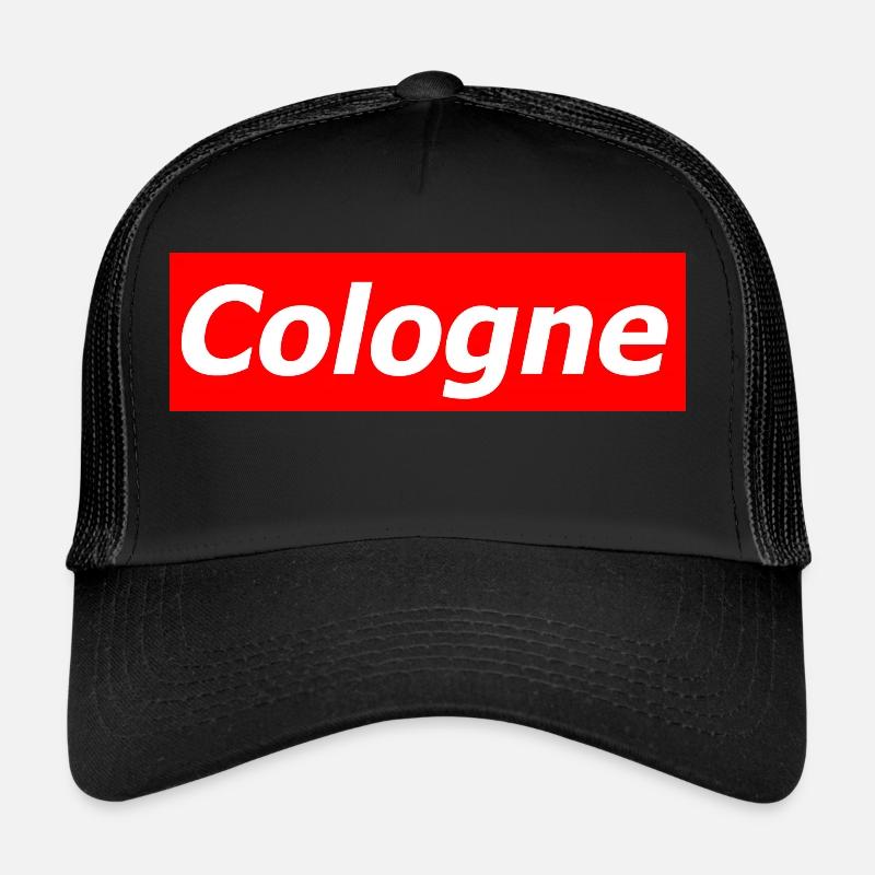 Cologne Köln Kölle - Trucker Cap - Schwarz/Schwarz