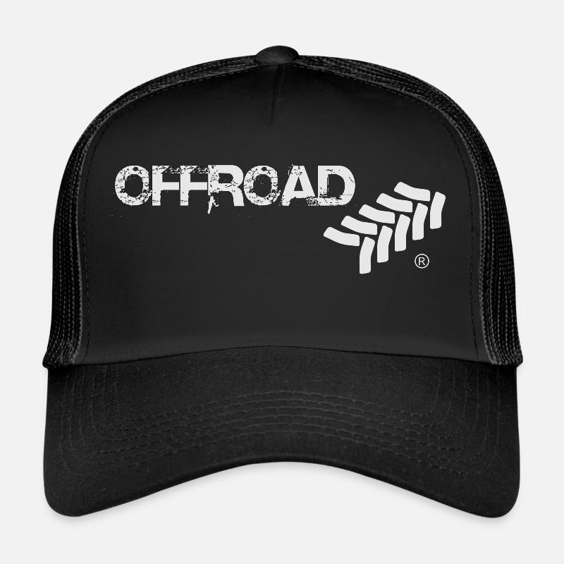 Offroad by Aggro Chief (R) weiß - Trucker Cap - Schwarz/Schwarz