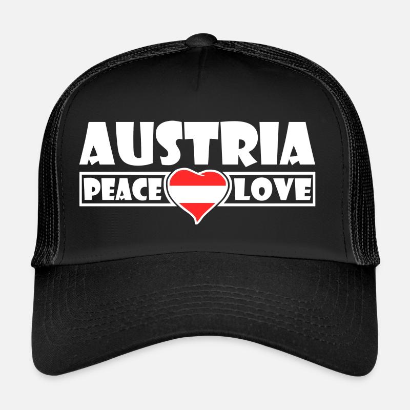 Autriche - Autriche - Casquette trucker - noir/noir