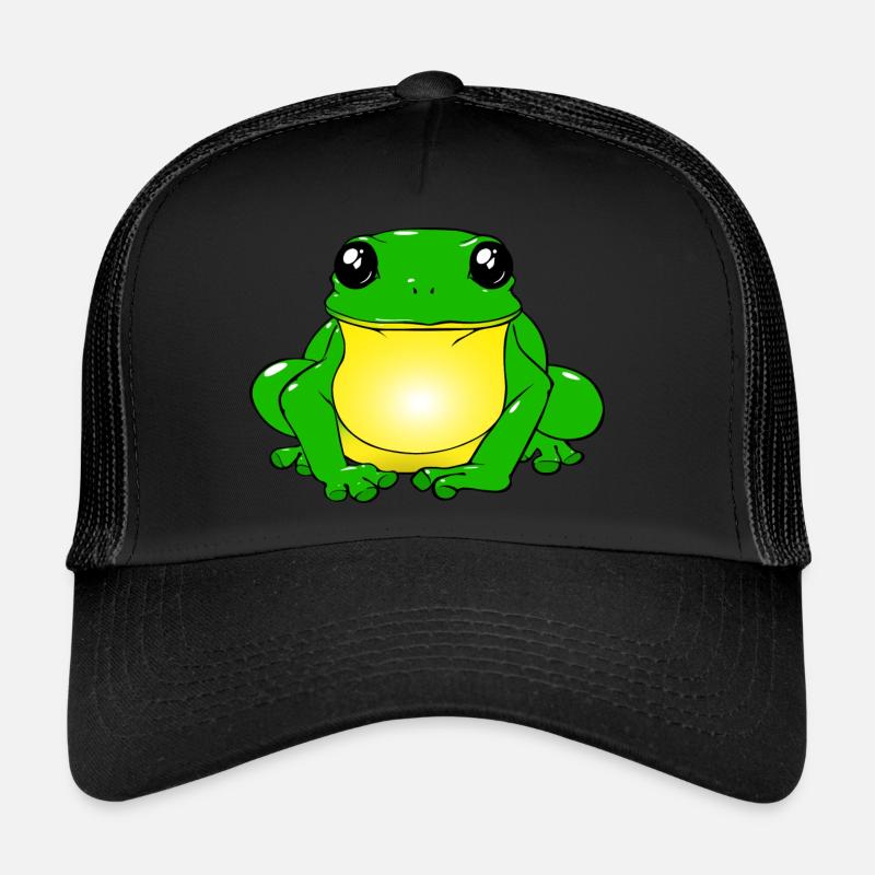 Frosch - Trucker Cap - Schwarz/Schwarz