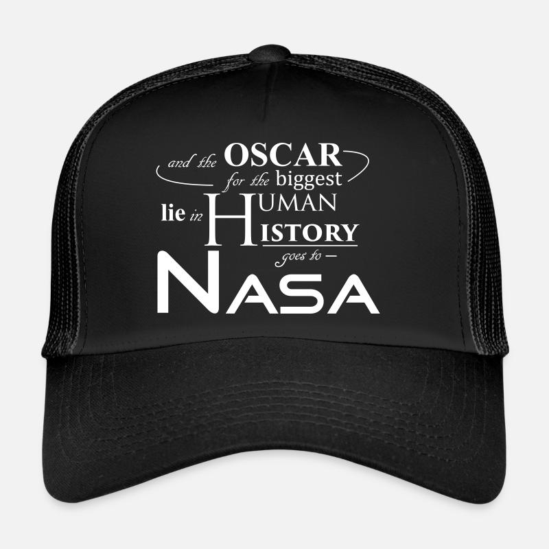 Flat Earth Nasa - Trucker Cap - Schwarz/Schwarz