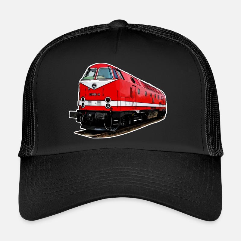Diesellok BR 229 - Trucker Cap - Schwarz/Schwarz
