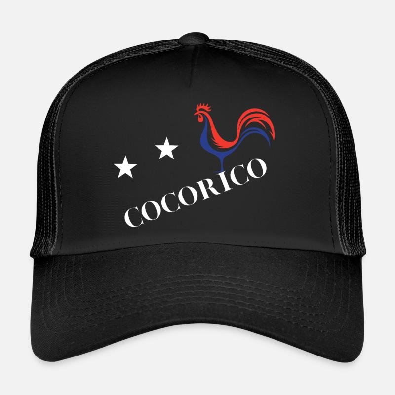 Cocorico - Trucker Cap - Schwarz/Schwarz