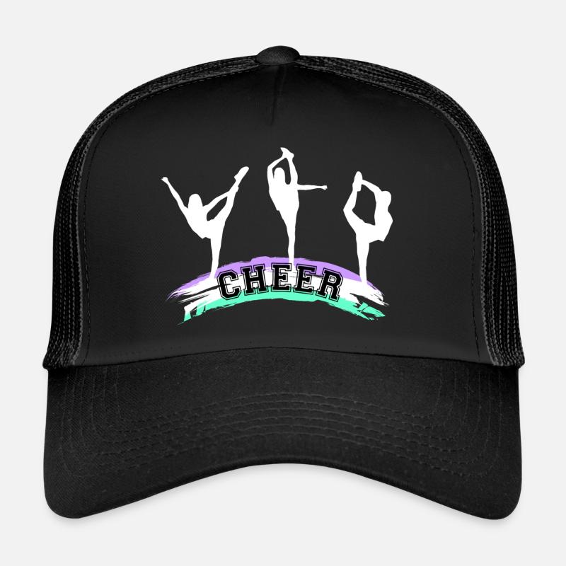 Cheerleading, Cheer - Trucker Cap - Schwarz/Schwarz