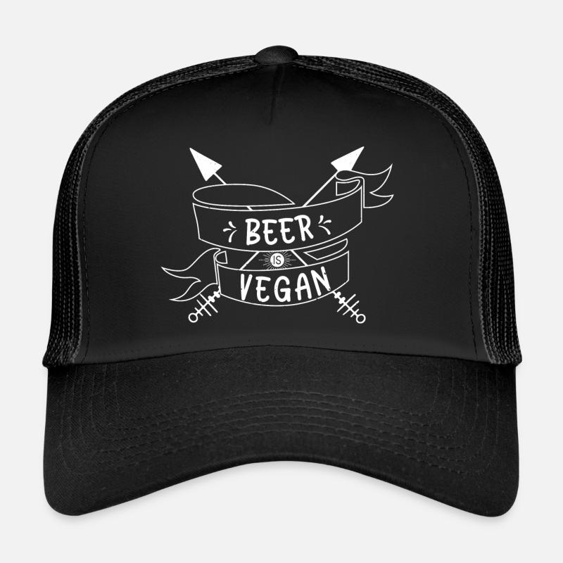 Beer is Vegan (Bier ist Vegan) - Trucker Cap - black/black