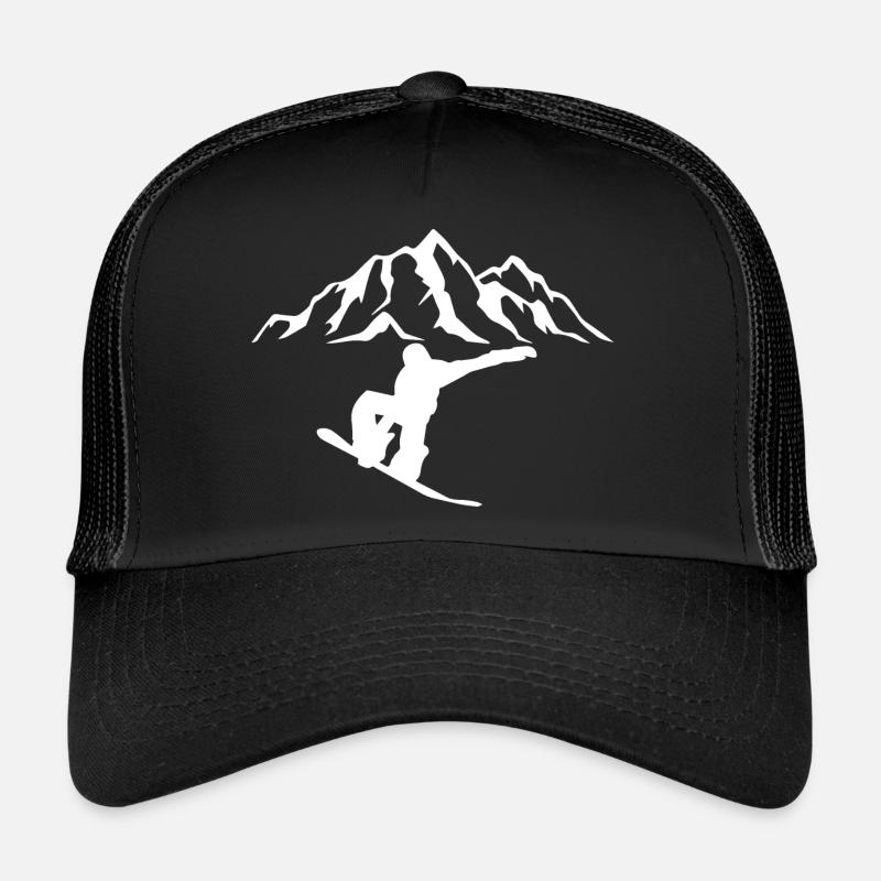 Snowboard Snowboarder - Casquette trucker  - noir/noir