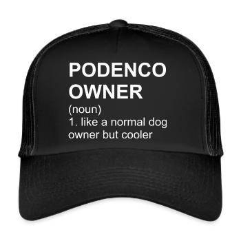 Podenco Owner - Trucker Cap - Schwarz/Schwarz - Vorne
