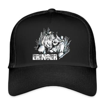 Eringer, vache d'hérens - Casquette trucker  - noir/noir - Devant