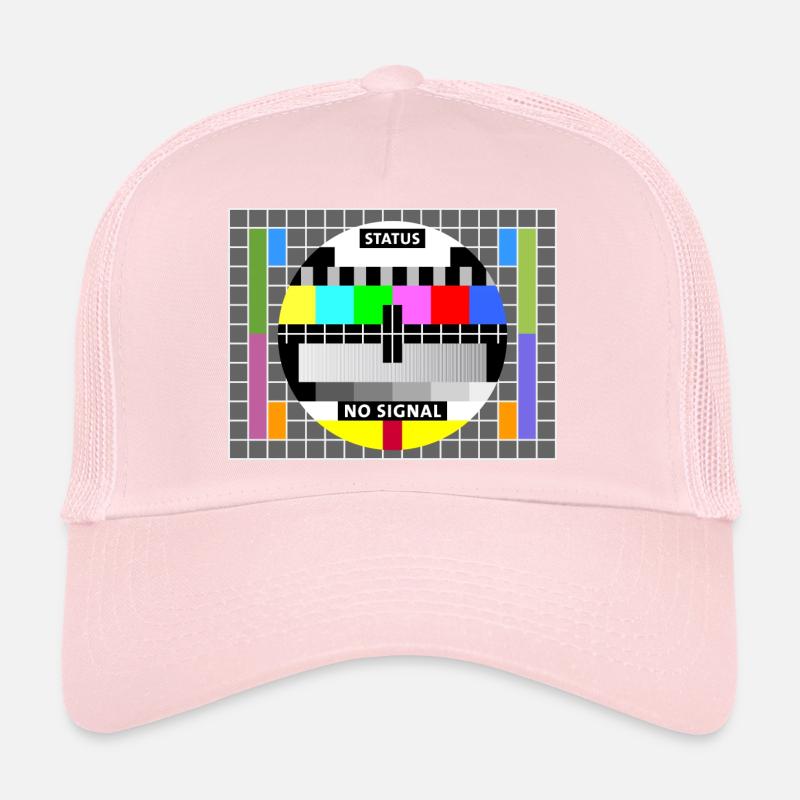 Test Image Status no signal Screen Display Geek Trucker Cap