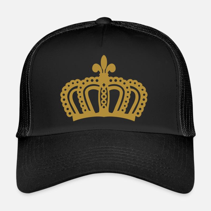 Couronne - Casquette trucker  - noir/noir