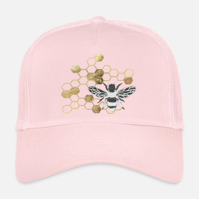 Bienenstock mit Blattgold Trucker Cap