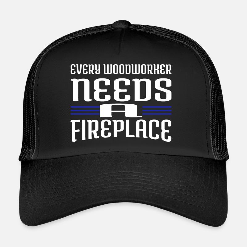 cool lumberjack woodcutter Trucker Cap