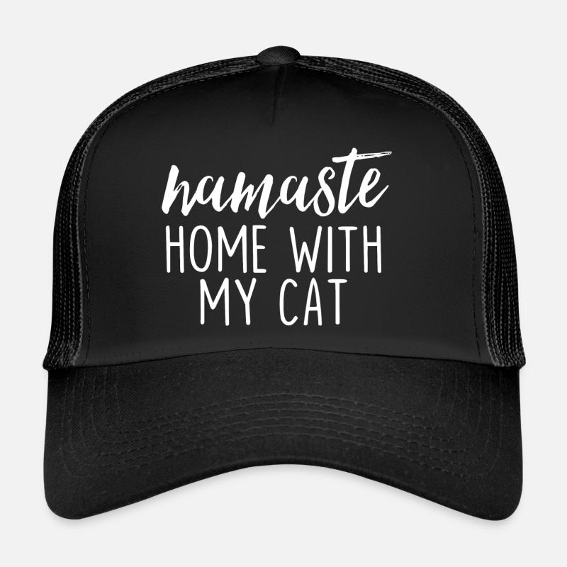 Namaste Home avec mon chat Casquette trucker 