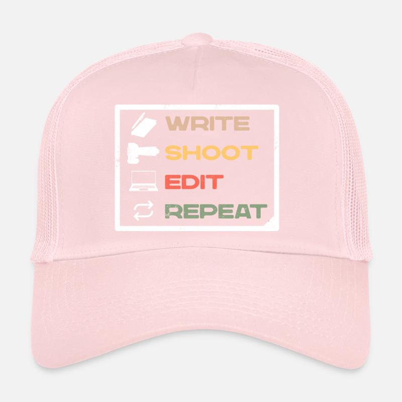 Journaliste Journalisme Écrire Modifier Répéter Casquette trucker 