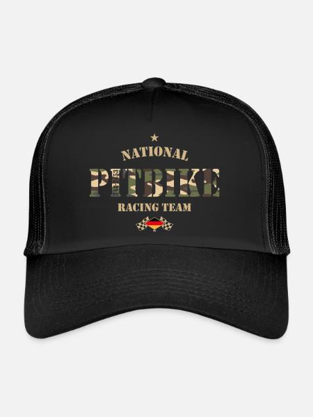 Pitbike NRT Germany - Trucker Cap - black/black - Front