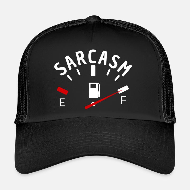 Sarcasm funny sayings - Trucker Cap - black/black