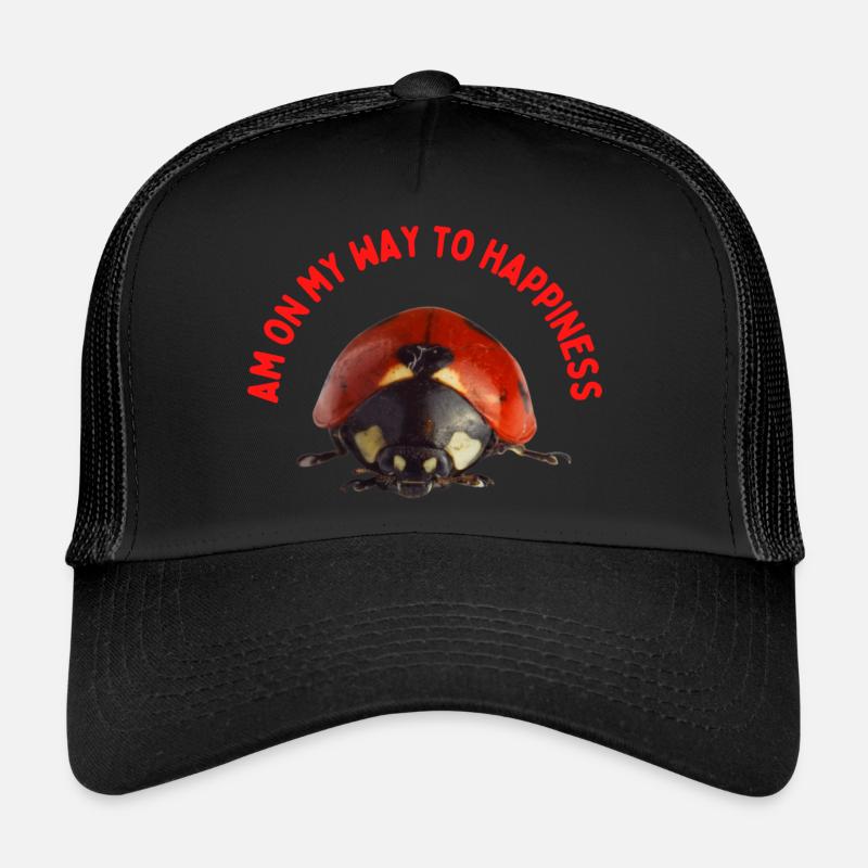 Coccinelles sur le chemin du bonheur Casquette trucker 