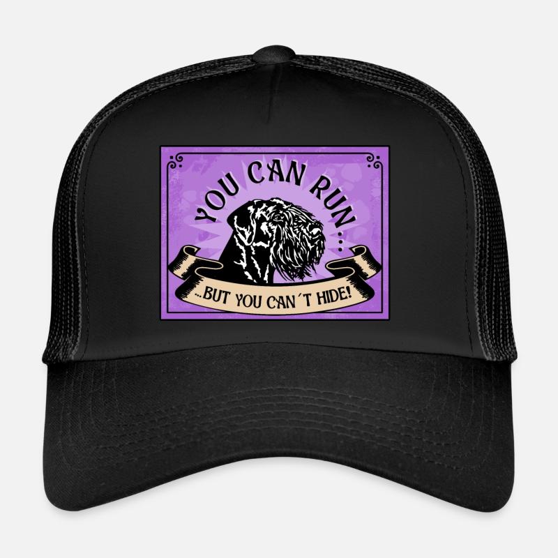 VOUS POUVEZ COURIR MAIS VOUS NE POUVEZ PAS CACHER le Schnauzer géant Casquette trucker 