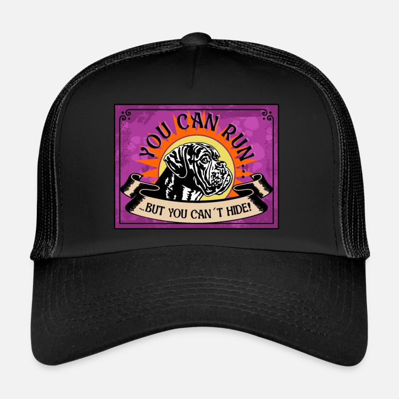 YOU CAN RUN BUTYOU CAN ́T HIDE Boxer No. 2 Trucker Cap