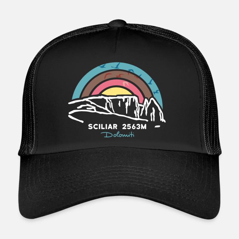 Sciliar Sciliar Dolomites Randonnée Escalade Casquette trucker 