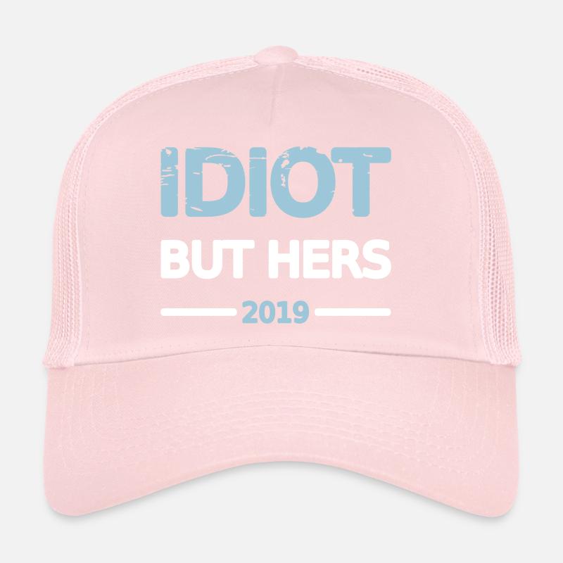 Idiot Pärchen 2019 Mann Design Motiv Grunge Vector Trucker Cap
