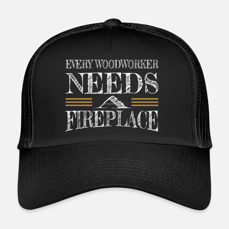 logging chainsaw gift idea plumber woodworker Trucker Cap
