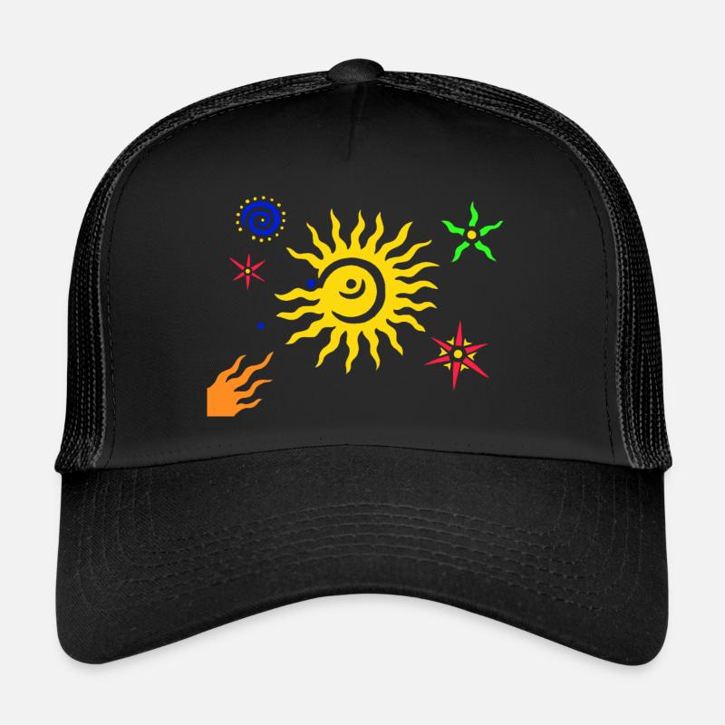 Universe - Trucker Cap - black/black