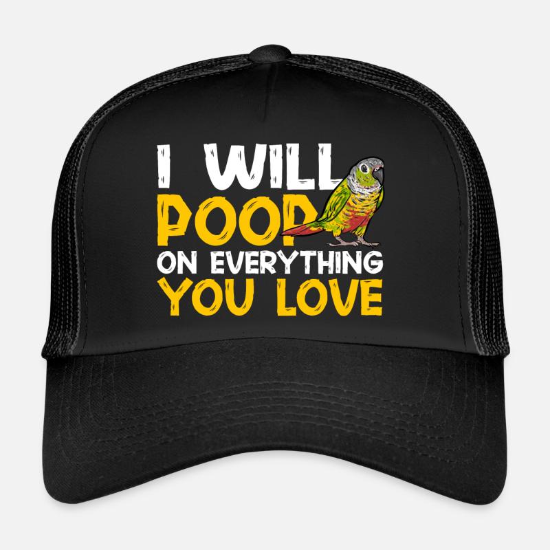 Molinasittich Perroquet Oiseau Perruche du Soleil Casquette trucker 