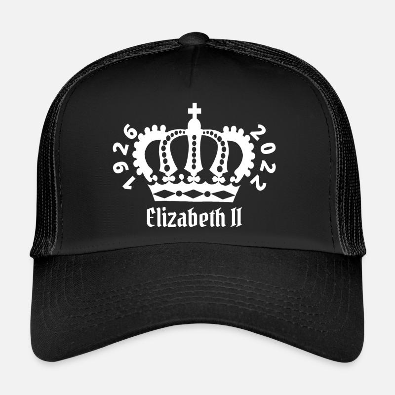 Rip Reine Elizabeth II Casquette trucker 