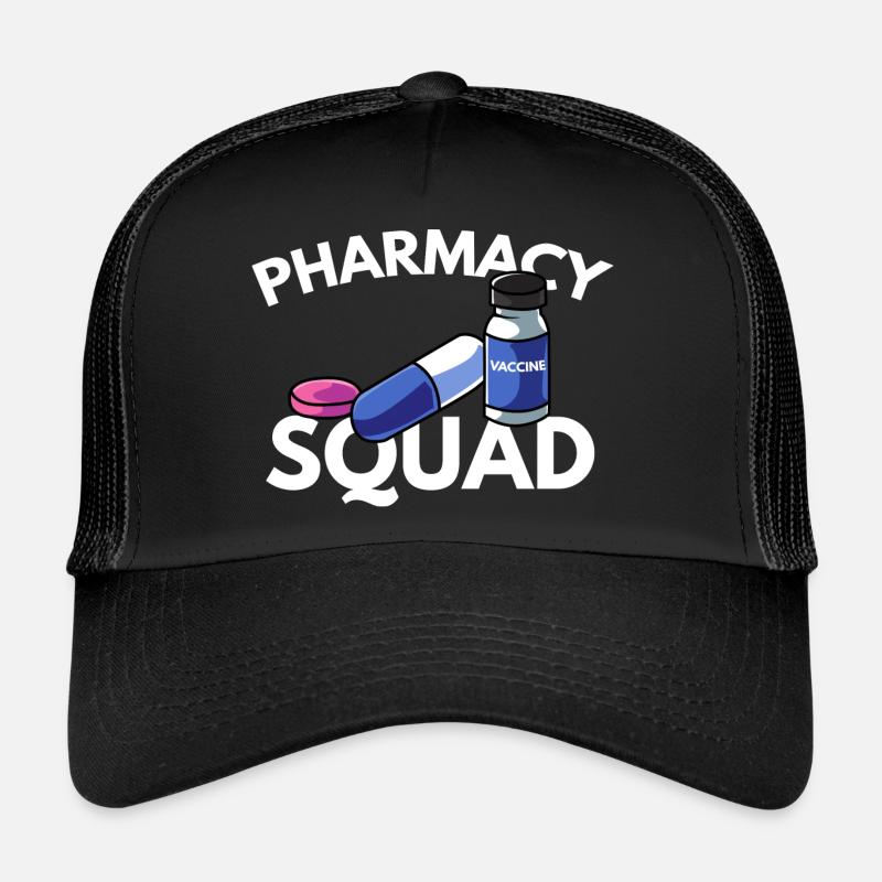 Apotheker Apotheke Pharmazie PTA - Trucker Cap - Schwarz/Schwarz