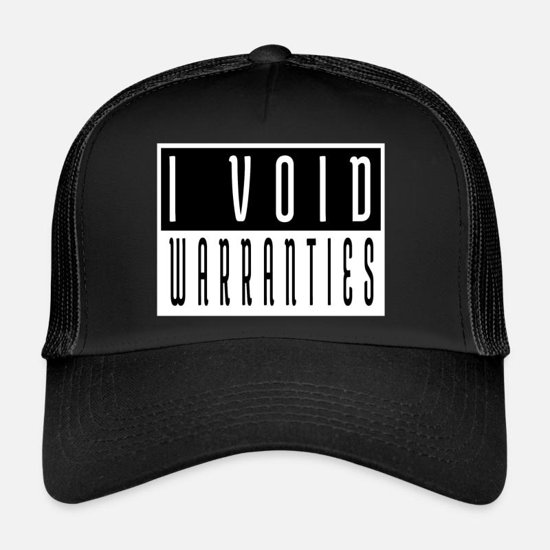 humor baseballshirt baseballsweatshirt statement - Trucker Cap - Schwarz/Schwarz