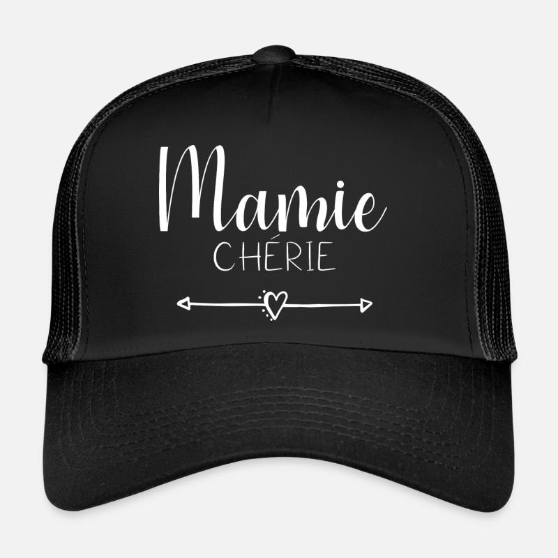 Granny darling - Trucker Cap - black/black