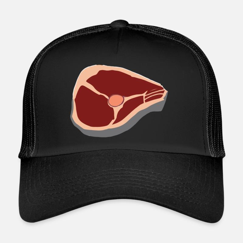 Steak Fleisch Rindfleisch Essen und Grillen T-Bone Trucker Cap