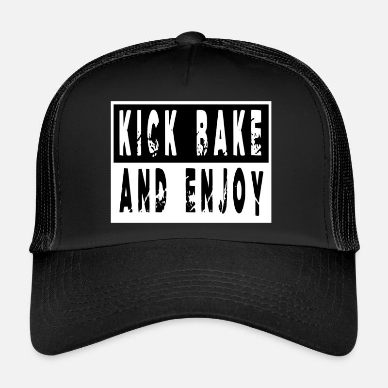 gift for chef chef (male) provocative sayings - Trucker Cap - Schwarz/Schwarz