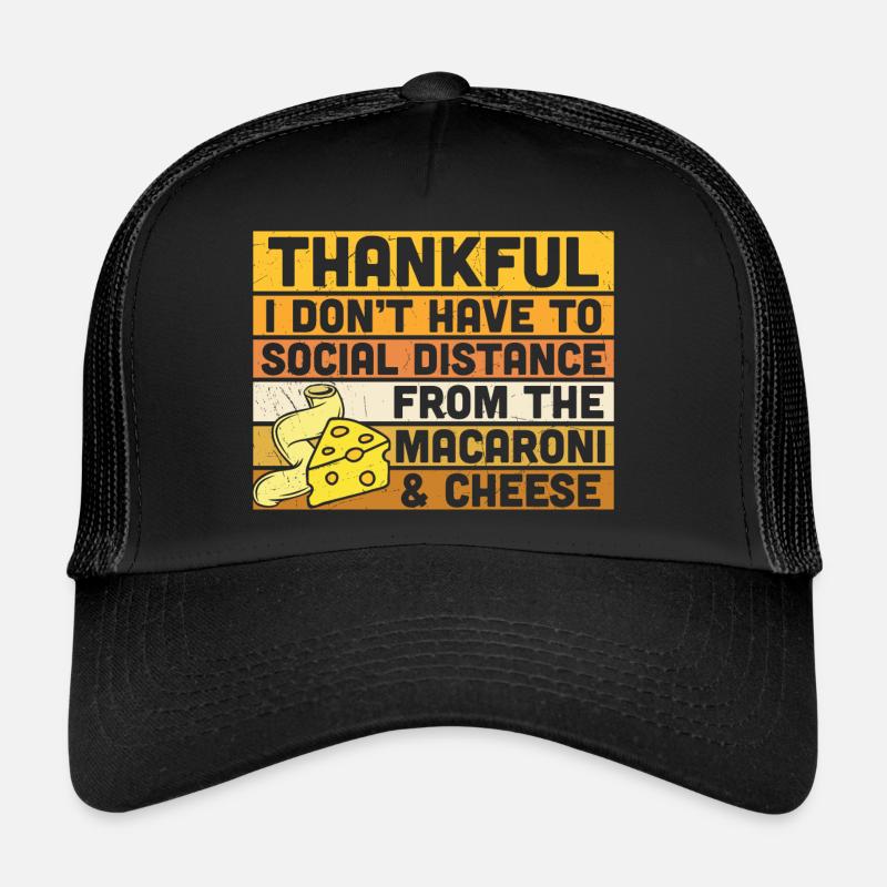 Thankful - Thanksgiving quotes - Trucker Cap - black/black