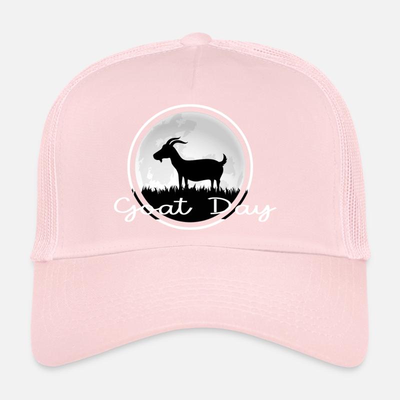 Chèvre Chèvre Clair de lune « jour de chèvre » barbe de chèvre Casquette trucker 