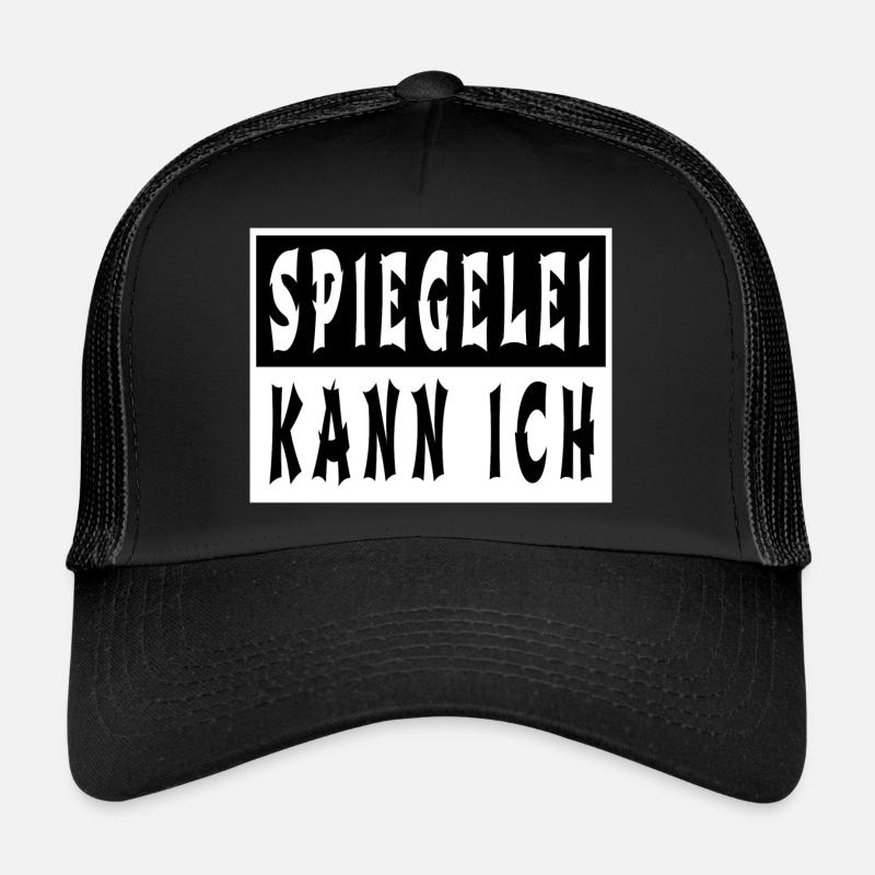 sprüche witzig koch cooking - Trucker Cap - Schwarz/Schwarz