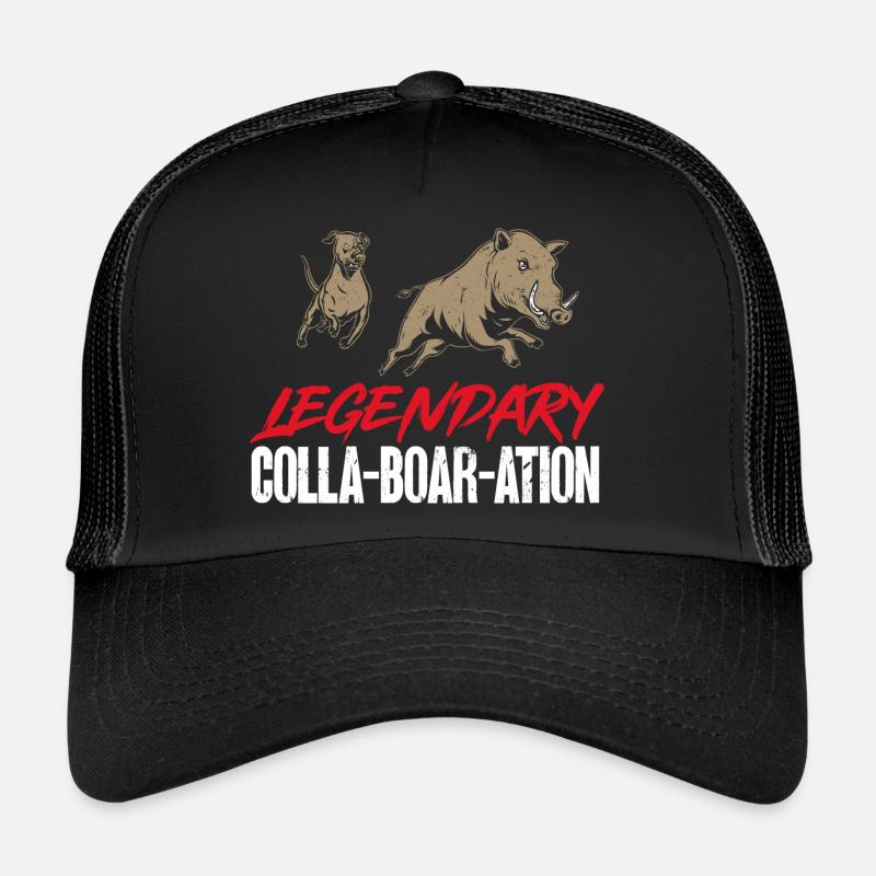 Wild boar hunting hunter wild boar Trucker Cap